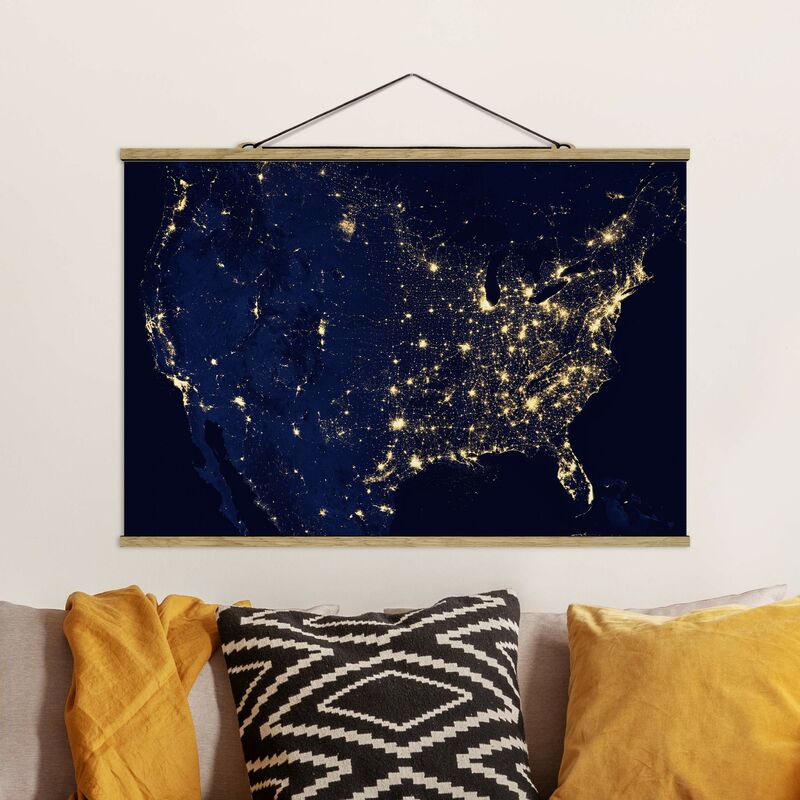Imagen de tela - NASA Picture USA From Space By Night - Apaisado 2:3 Dimensión LxA: 33.5cm x 50cm
Imagen de tela - NASA Picture USA From Space By Night - Apaisado 2:3 Dimensión LxA: 33.5cm x 50cm