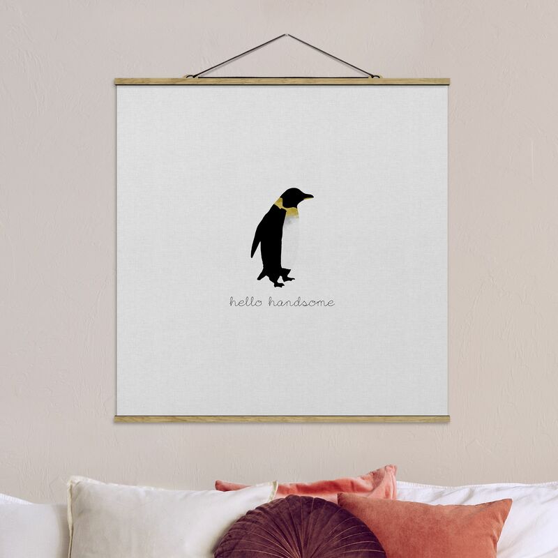 Imagen de tela - Penguin Quote Hello Handsome - Cuadrado 1:1 Dimensión LxA: 35cm x 35cm
Imagen de tela - Penguin Quote Hello Handsome - Cuadrado 1:1 Dimensión LxA: 35cm x 35cm