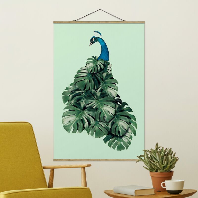 Imagen de tela - Peacock With Monstera Leaves - Alto 3:2 Dimensión LxA: 75cm x 50cm
Imagen de tela - Peacock With Monstera Leaves - Alto 3:2 Dimensión LxA: 75cm x 50cm