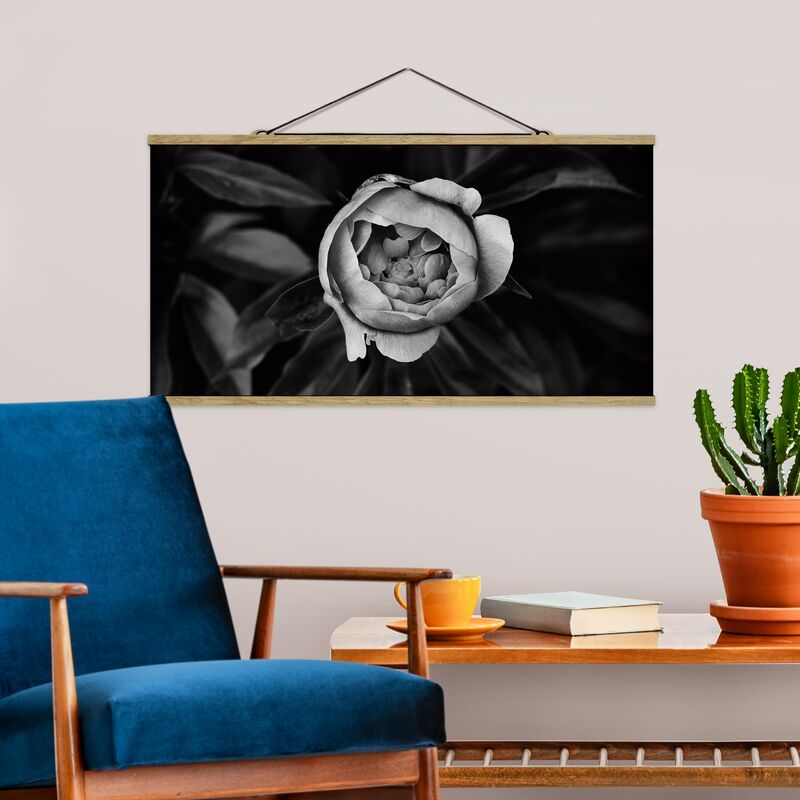 Imagen de tela - Peony Flower White Front Leaves Black - Apaisado 1:2 Dimensión LxA: 40cm x 80cm
Imagen de tela - Peony Flower White Front Leaves Black - Apaisado 1:2 Dimensión LxA: 40cm x 80cm
