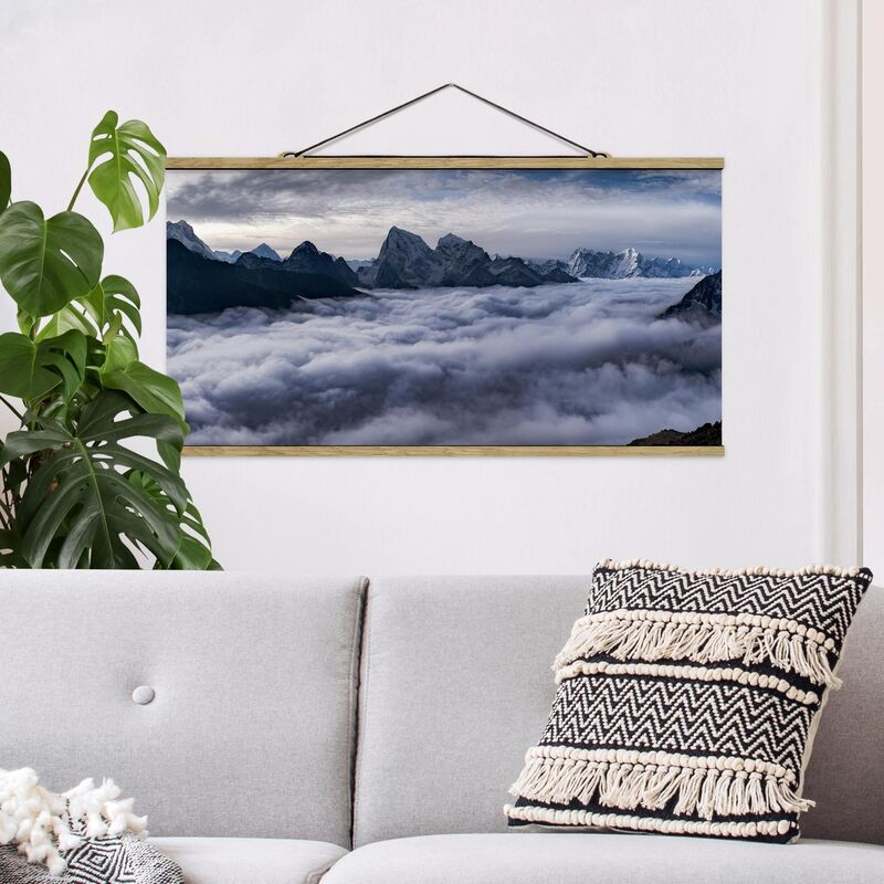 Imagen de tela - Sea Of Clouds In The Himalayas - Apaisado 1:2 Dimensión LxA: 50cm x 100cm
Imagen de tela - Sea Of Clouds In The Himalayas - Apaisado 1:2 Dimensión LxA: 50cm x 100cm
