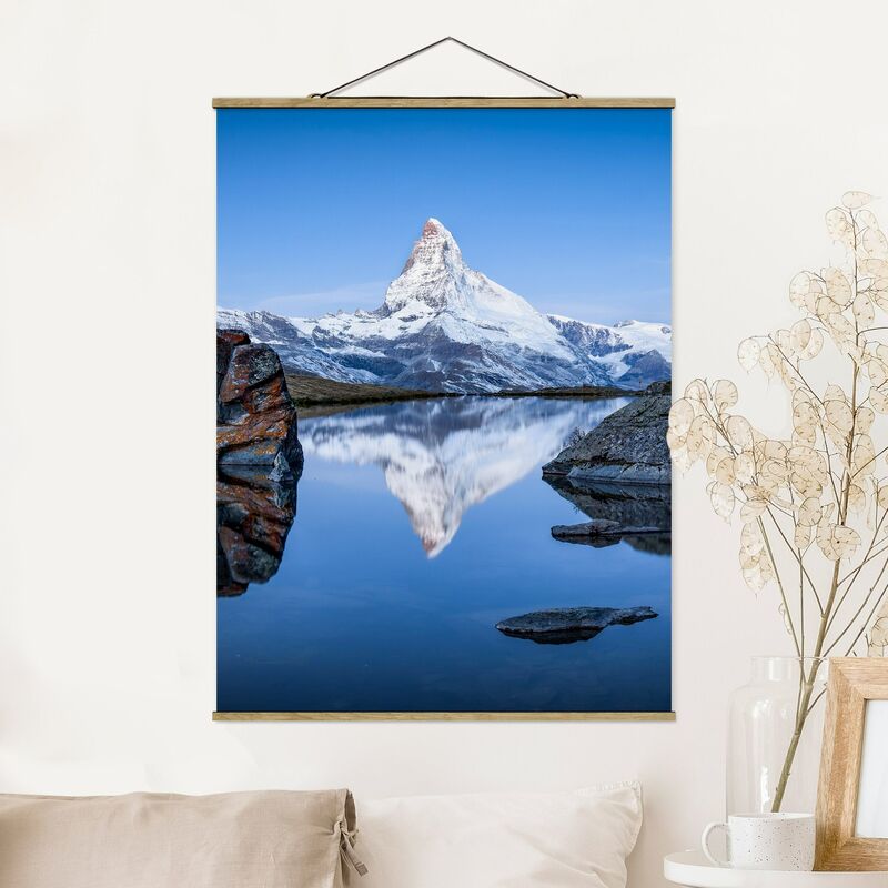 Imagen de tela - Stellisee Lake In Front Of The Matterhorn - Alto 4:3 Dimensión LxA: 46.5cm x 35cm
Imagen de tela - Stellisee Lake In Front Of The Matterhorn - Alto 4:3 Dimensión LxA: 46.5cm x 35cm