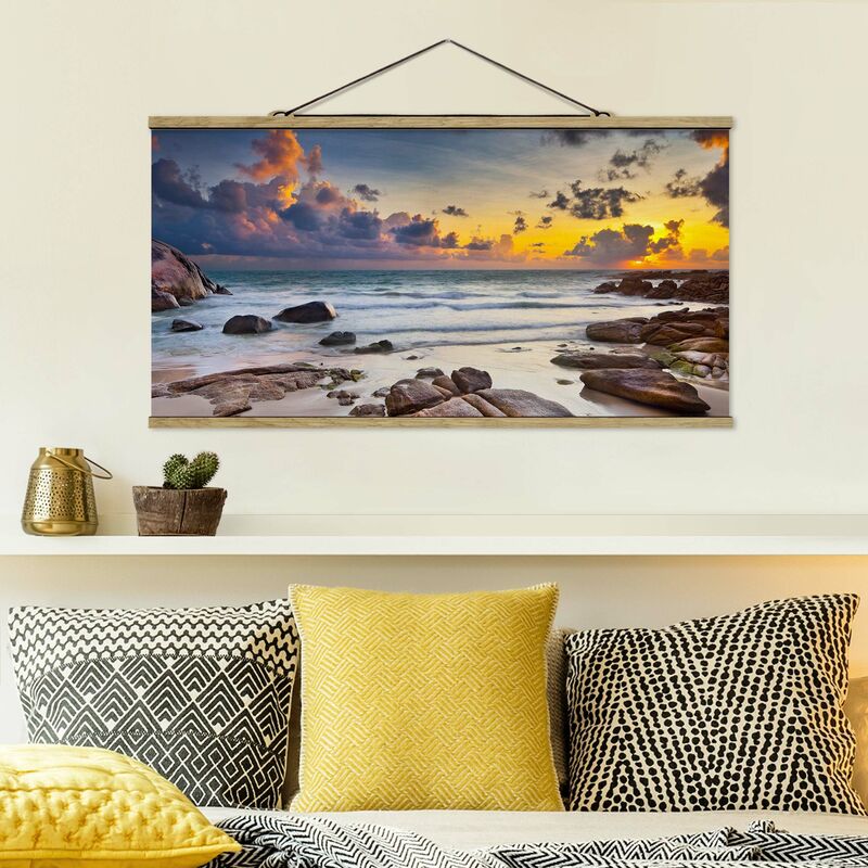 Imagen de tela - Sunrise Beach In Thailand - Apaisado 1:2 Dimensión LxA: 50cm x 100cm
Imagen de tela - Sunrise Beach In Thailand - Apaisado 1:2 Dimensión LxA: 50cm x 100cm