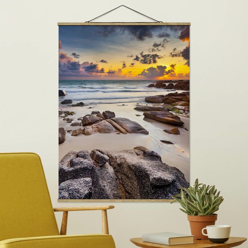 Imagen de tela - Sunrise Beach In Thailand - Alto 4:3 Dimensión LxA: 106.5cm x 80cm
Imagen de tela - Sunrise Beach In Thailand - Alto 4:3 Dimensión LxA: 106.5cm x 80cm
