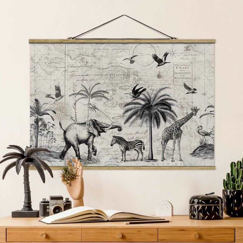 Imagen de tela - Vintage Collage - Exotic Map - Apaisado 2:3 Dimensión LxA: 66.5cm x 100cm
Imagen de tela - Vintage Collage - Exotic Map - Apaisado 2:3 Dimensión LxA: 66.5cm x 100cm