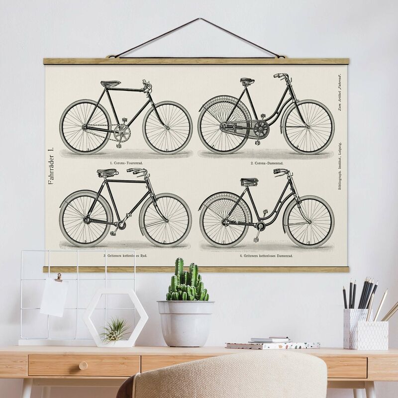 Imagen de tela - Vintage Poster Bicycles - Apaisado 2:3 Dimensión LxA: 66.5cm x 100cm
Imagen de tela - Vintage Poster Bicycles - Apaisado 2:3 Dimensión LxA: 66.5cm x 100cm