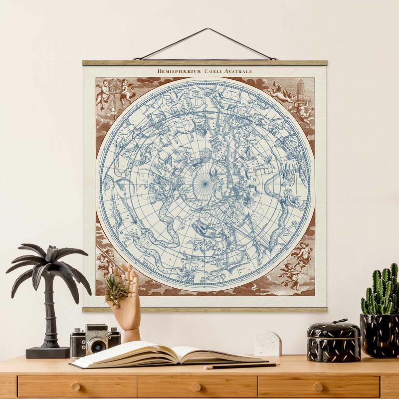 Imagen de tela - Vintage Star Map Southern Hemissphere - Cuadrado 1:1 Dimensión LxA: 80cm x 80cm
Imagen de tela - Vintage Star Map Southern Hemissphere - Cuadrado 1:1 Dimensión LxA: 80cm x 80cm