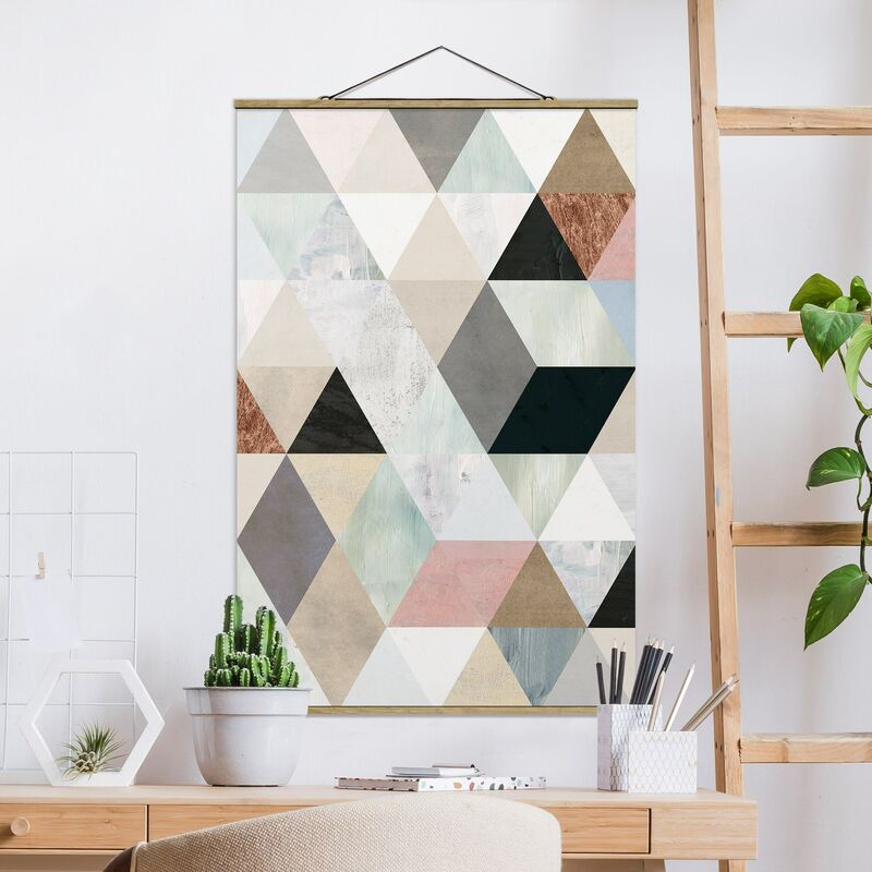 Imagen de tela - Watercolor Mosaic With Triangles I - Alto 3:2 Dimensión LxA: 120cm x 80cm
Imagen de tela - Watercolor Mosaic With Triangles I - Alto 3:2 Dimensión LxA: 120cm x 80cm