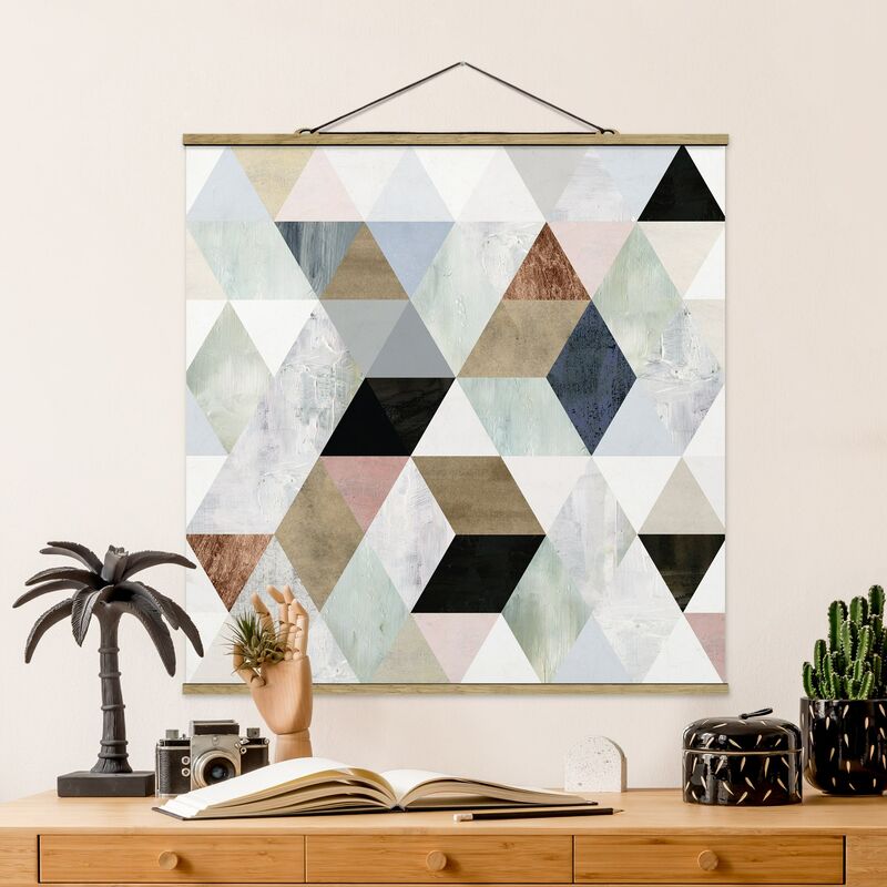 Imagen de tela - Watercolor Mosaic With Triangles II - Cuadrado 1:1 Dimensión LxA: 100cm x 100cm
Imagen de tela - Watercolor Mosaic With Triangles II - Cuadrado 1:1 Dimensión LxA: 100cm x 100cm