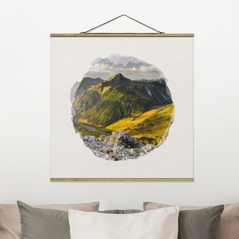 Imagen de tela - Watercolors - Mountains And Valley Of The Lechtal Alps In Tirol - Cuadrado 1:1 Dimensión LxA: 50cm x 50cm
Imagen de tela - Watercolors - Mountains And Valley Of The Lechtal Alps In Tirol - Cuadrado 1:1 Dimensión LxA: 50cm x 50cm