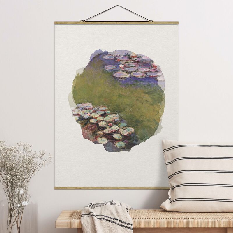 Imagen de tela - Watercolors - Claude Monet - Water Lilies - Alto 4:3 Dimensión LxA: 106.5cm x 80cm
Imagen de tela - Watercolors - Claude Monet - Water Lilies - Alto 4:3 Dimensión LxA: 106.5cm x 80cm