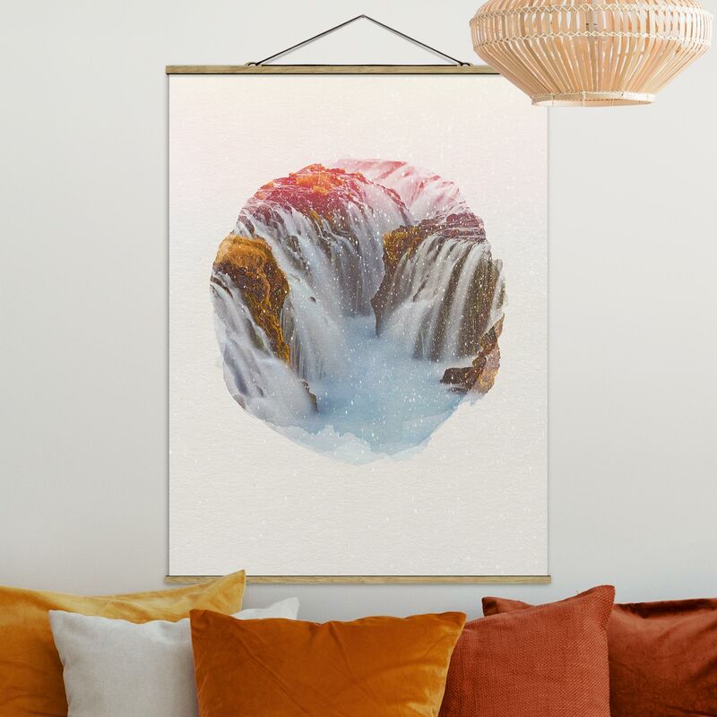 Imagen de tela - Watercolors - Bruarfoss Waterfall In Iceland - Alto 4:3 Dimensión LxA: 133.5cm x 100cm
Imagen de tela - Watercolors - Bruarfoss Waterfall In Iceland - Alto 4:3 Dimensión LxA: 133.5cm x 100cm