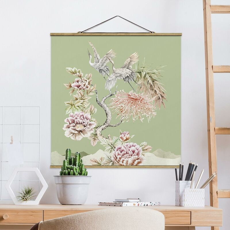 Imagen de tela - Watercolour Storks In Flight With Flowers On Green - Cuadrado 1:1 Dimensión LxA: 80cm x 80cm
Imagen de tela - Watercolour Storks In Flight With Flowers On Green - Cuadrado 1:1 Dimensión LxA: 80cm x 80cm