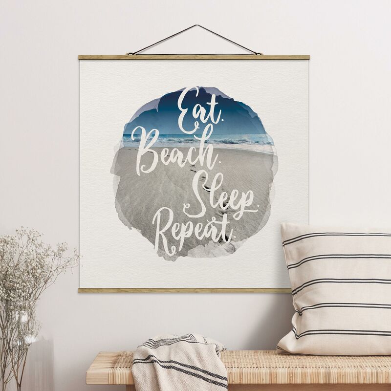 Imagen de tela - Watercolors - Eat.Beach.Sleep.Repeat. - Cuadrado 1:1 Dimensión LxA: 35cm x 35cm
Imagen de tela - Watercolors - Eat.Beach.Sleep.Repeat. - Cuadrado 1:1 Dimensión LxA: 35cm x 35cm