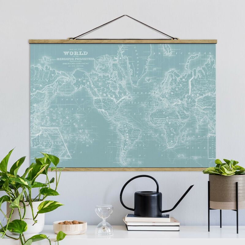 Imagen de tela - World Map In Ice Blue - Apaisado 2:3 Dimensión LxA: 66.5cm x 100cm
Imagen de tela - World Map In Ice Blue - Apaisado 2:3 Dimensión LxA: 66.5cm x 100cm