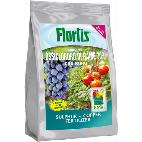 FLORTIS CONCIME OSSICLORURO DI RAME 30 Kg 1 PER GIARDINO AGRICOLTURA