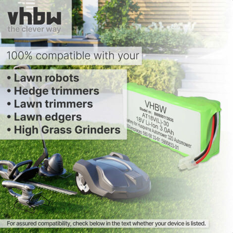 Vhbw Battery Pack Compatible With Husqvarna Automower X