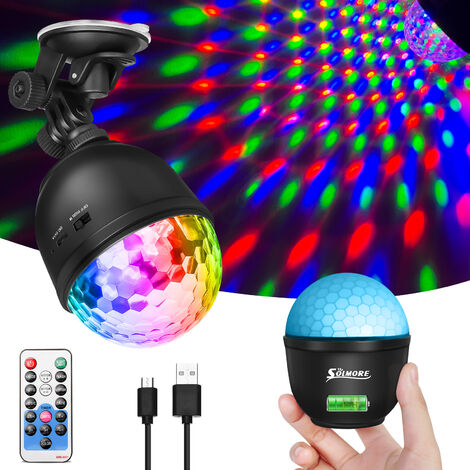 Veilleuse Dc V A Usb Disco Rgb Led Lumi Re De Sc Ne Boule Magique