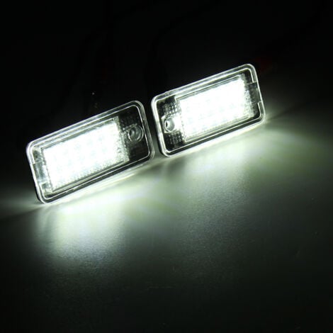 Paire 18 LED Lampe De Plaque D Immatriculation Sans Erreur Pour Audi A3