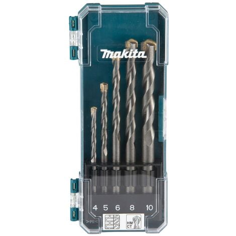 Makita Piece Mixed Hss Metal Brad Point Wood Tct Masonry Mix Drill