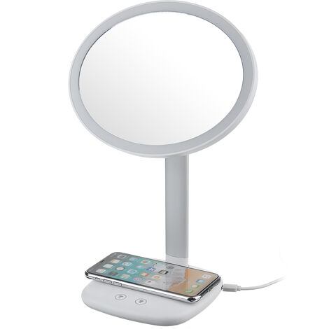 Miroir de maquillage éclairé LED rechargeable portable miroir de