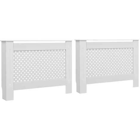 Hommoo Cache Radiateurs Pcs Blanc X X Cm Mdf