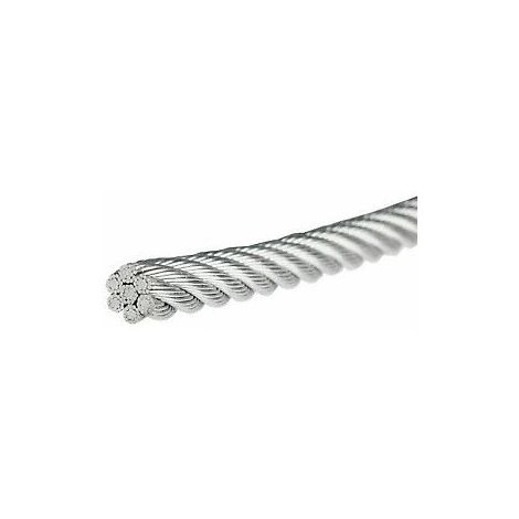 Câble extra souple inox A4 7x19 au mètre linéaire 2 mm