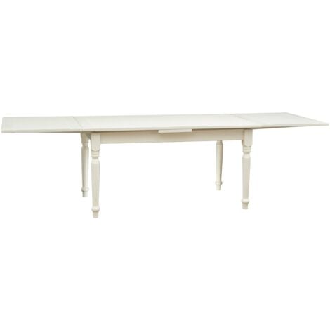 Mesa Extensible De Estilo Country De Madera Maciza De Tilo Acabado Con