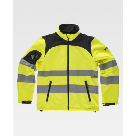 Chaqueta Workshell Con Tejido Ripstop Con Cintas Reflectantes Workteam