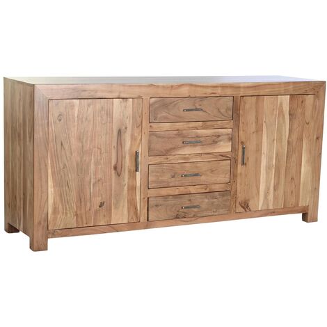 Commode Meuble De Rangement En Bois D Acacia Coloris Naturel