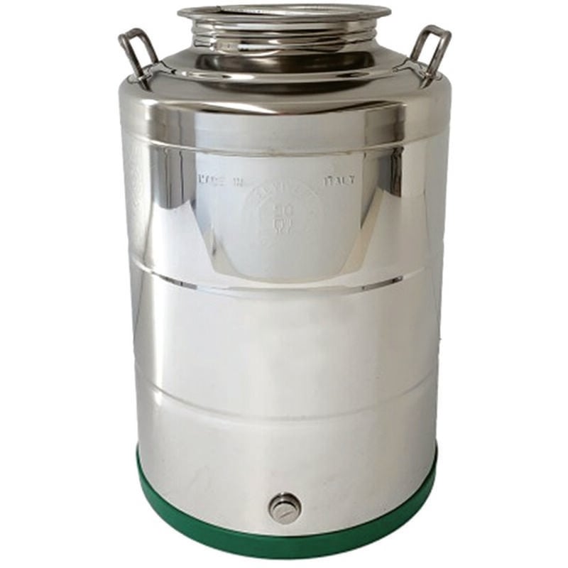 Fusto Inox Per Olio Saldato Lt 50