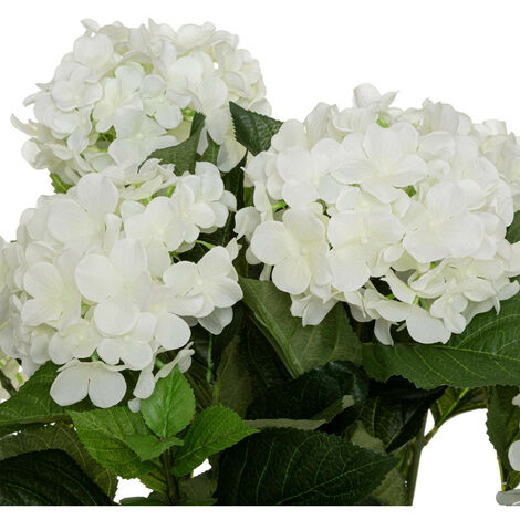 Plante Artificielle Hortensia Blanc En Pot H 60 Cm Atmosphera