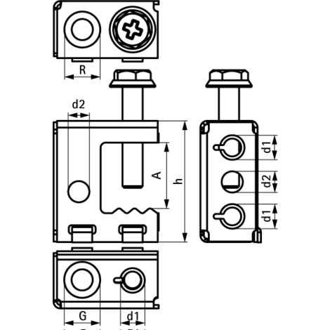 Attache de bord de tôle WALRAVEN Britclips SB17 2 17 mm Ø6 mm