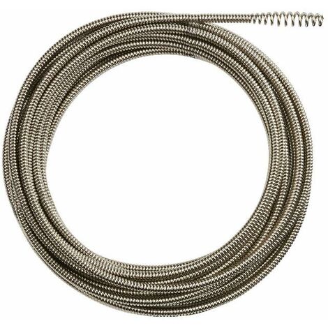 Flexible spirale MILWAUKEE tête droite Diam 10mm x 23m pour M18PF