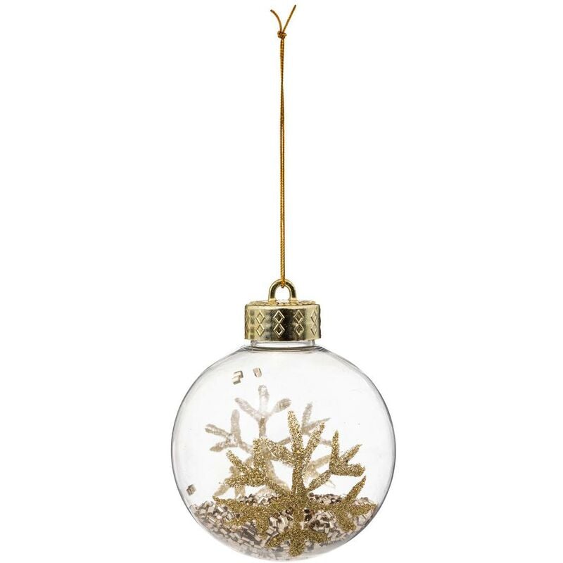 BDN PLAST FLOCKE PERLE GOLD D8CM Feeric Lights Christmas