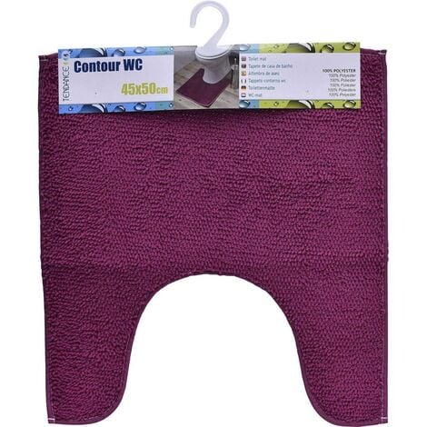 Wc Konturmatte Polyester X Cm Aubergine Tendance