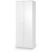 Grant Wardrobe White Gloss 2 Doors