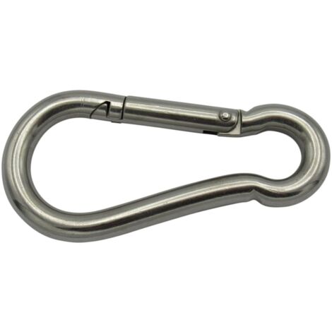 Stainless Steel Carbine Snap Hook 8MM Marine Gate Rope Karabina