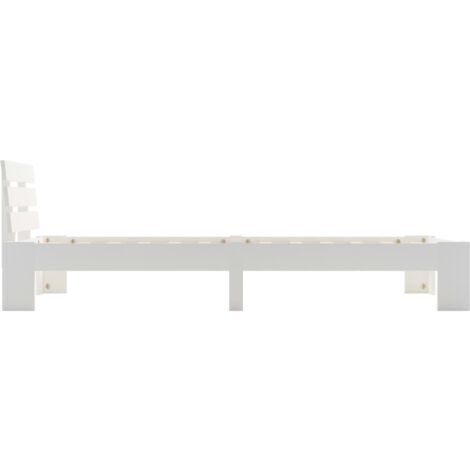 Hommoo Bed Frame White Solid Pine Wood X Cm Vd