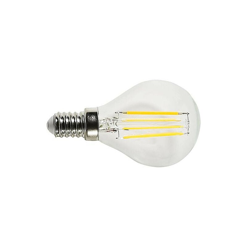 Lampe Spherique Led Filament Clair W E Lm K