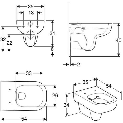 Pack Bati Support Geberit Et WC Suspendu Geberit Smyle