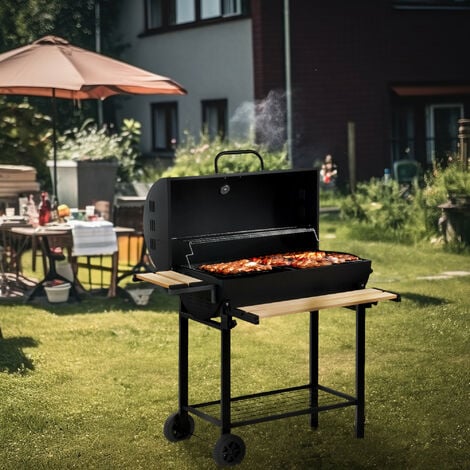 BBQ Toro Holzkohle Grillwagen Premium Holzkohlegrillwagen Fahrbar Inkl