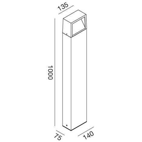 Lanterne D Ext Rieur Gea Led Ges H Marron Led Lampadaire