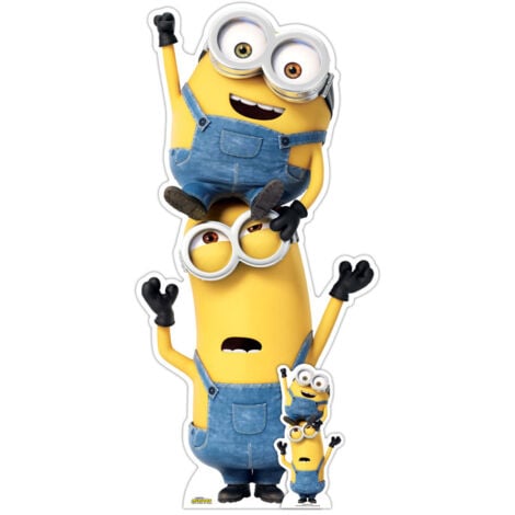 Figurine En Carton Kevin Et Bob Les Minions Il Tait Une Fois Gru