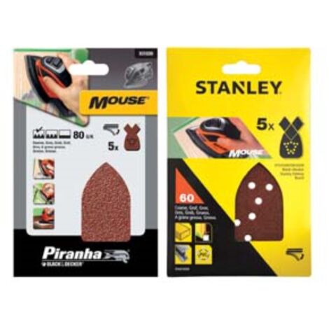 Set Fogli Abrasivi Con Velcro Per Mouse Grana Sta