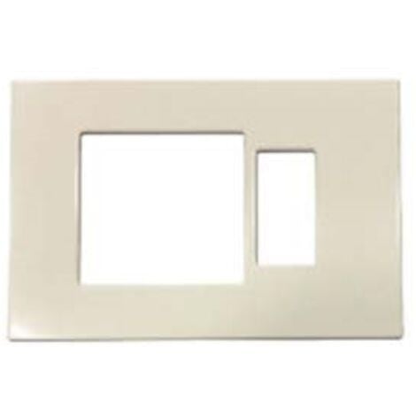 Placca Combinata Foro Schuko Quadro Posto Venus Mm X H