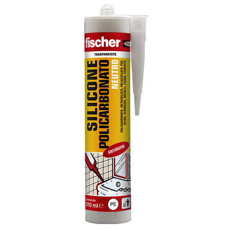 SILICONE POLICARBONATO NEUTRO SNP Trasparente 310 Ml I FISCHER