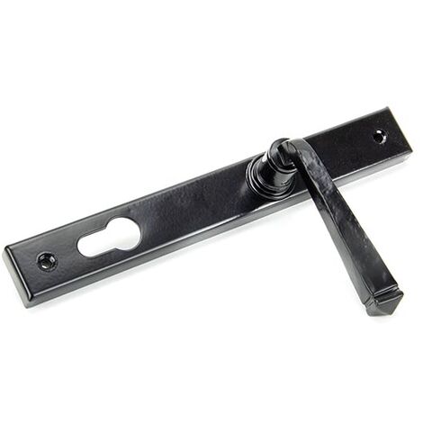 From The Anvil Black Avon Slimline Lever Espag Lock Set