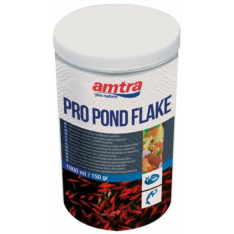 Amtra Pro Pond Flake Nourriture Pour Poissons Rouges Et Carpes Koi Lt