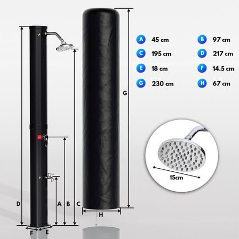Hengda Ducha Solar Ducha De Lluvia Ducha Exterior Con Ducha De Pie